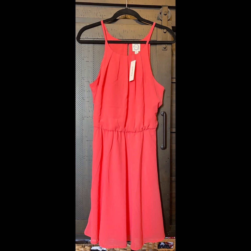 Coral dress